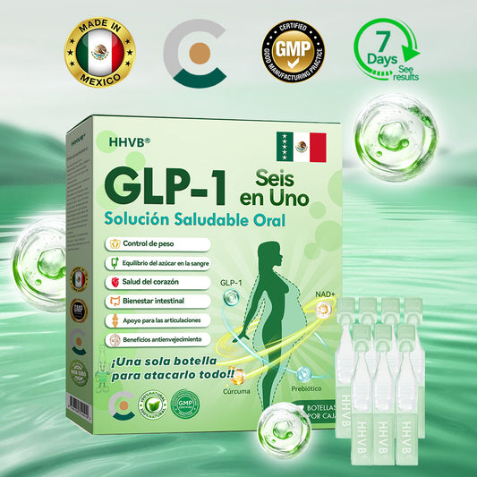 Tienda Oficial | HHVB®🏅GLP-1 Solución Oral de Salud SEIS-EN-UNO (Solo una vez al día, cambios visibles en 7 días) ✅ Para la obesidad, la salud del corazón, la diabetes, la apnea del sueño, la salud intestinal, problemas en las articulaciones y más.